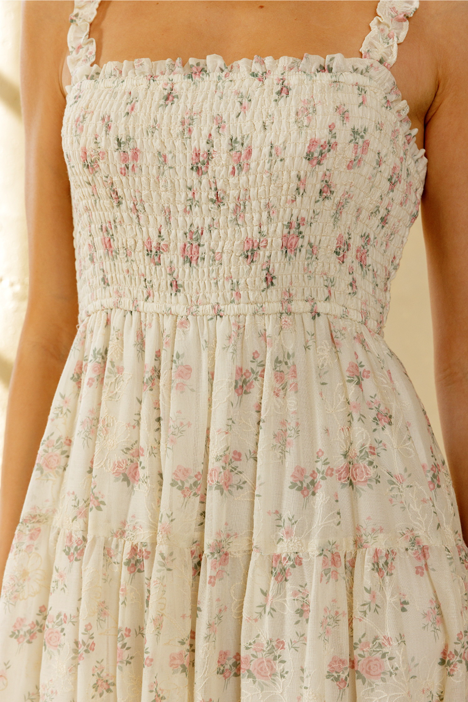 BD2181-6-CREAM PINK FLORAL