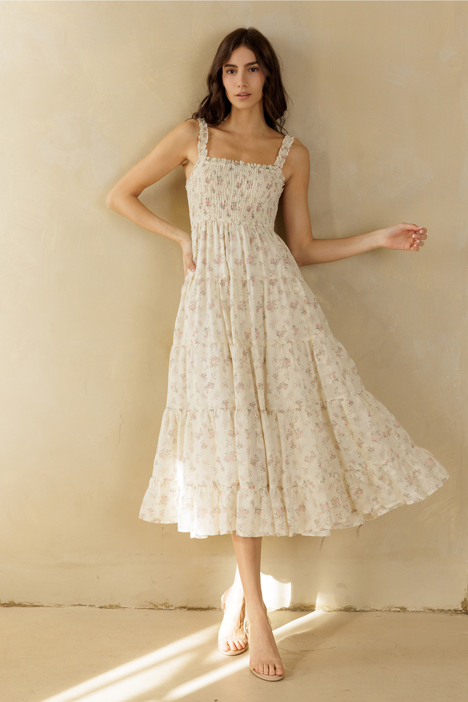 BD2181-6-CREAM PINK FLORAL