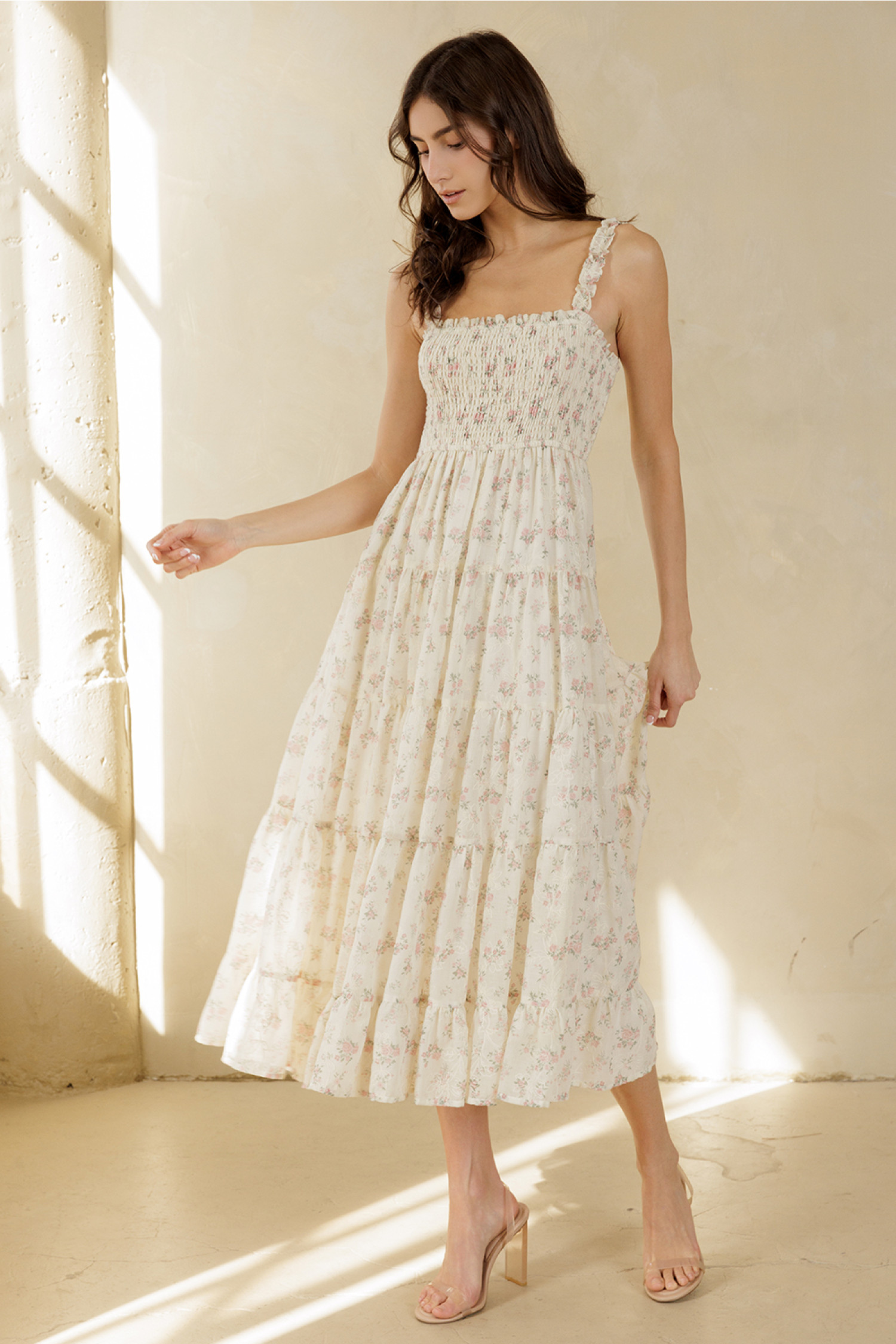 BD2181-6-CREAM PINK FLORAL