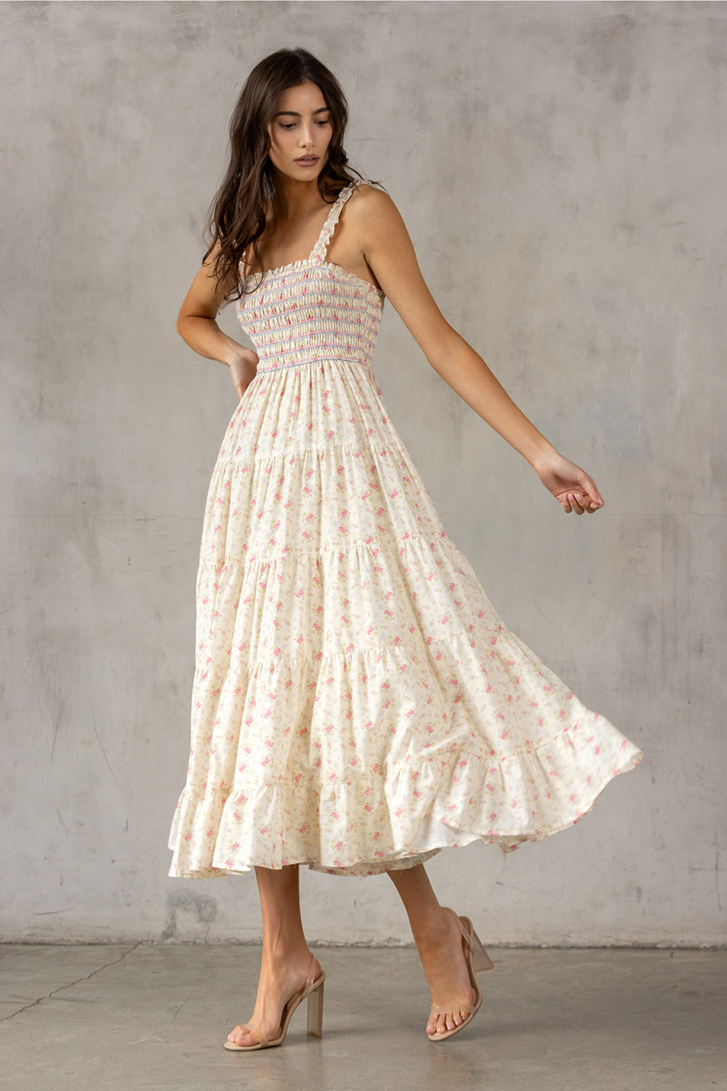 BD2181-8-CREAM/MULTI FLORAL