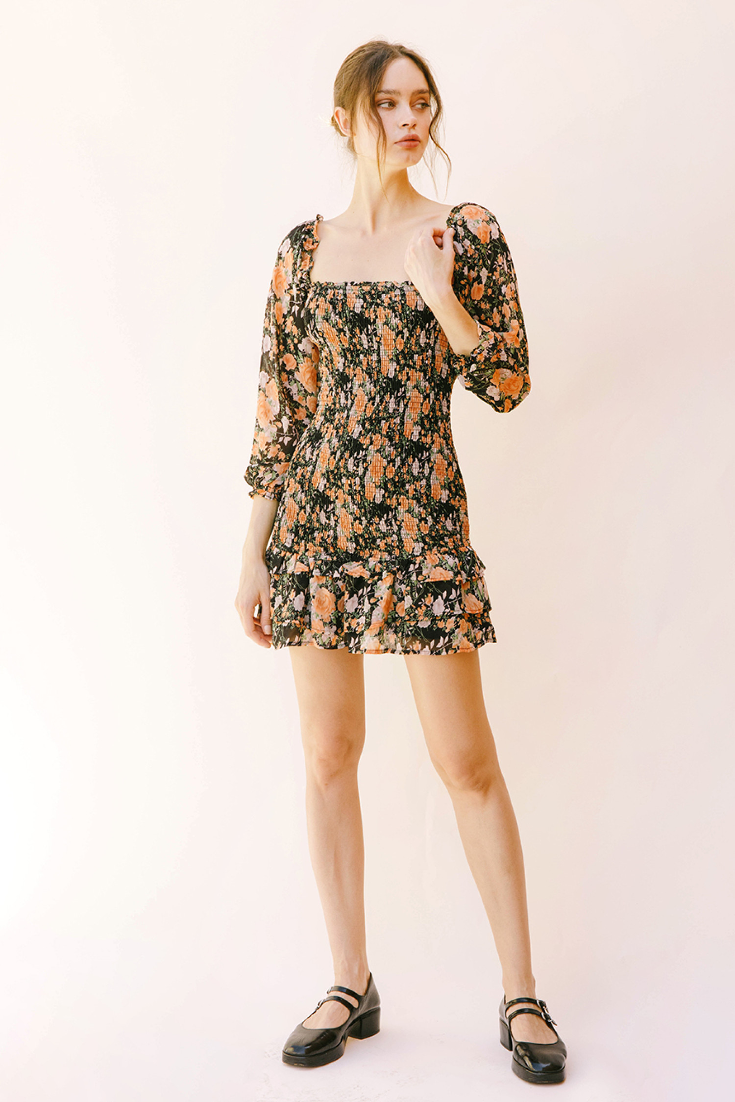 BD2325-BLACK MULTI FLORAL