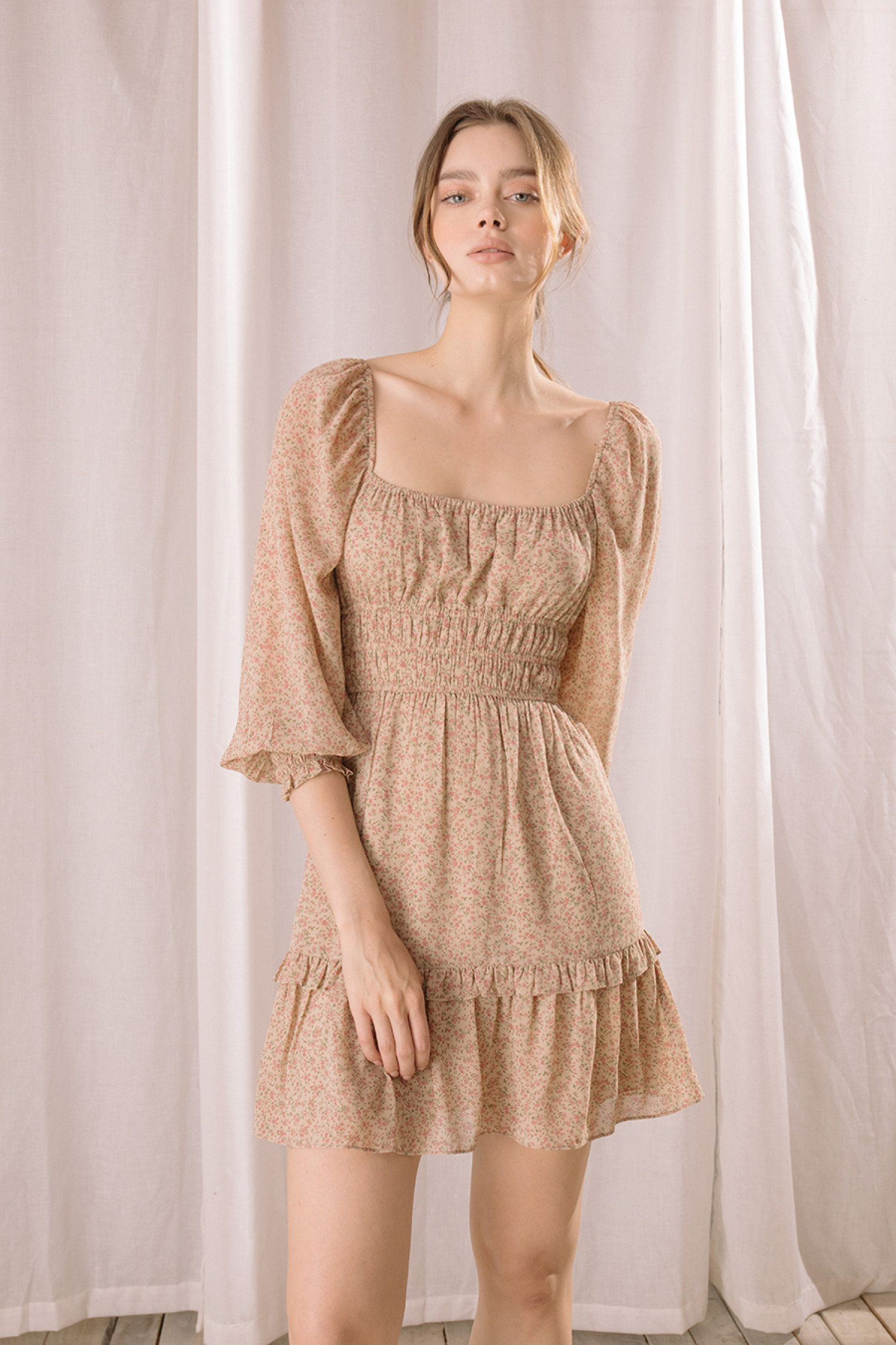 BD2341-BEIGE FLORAL
