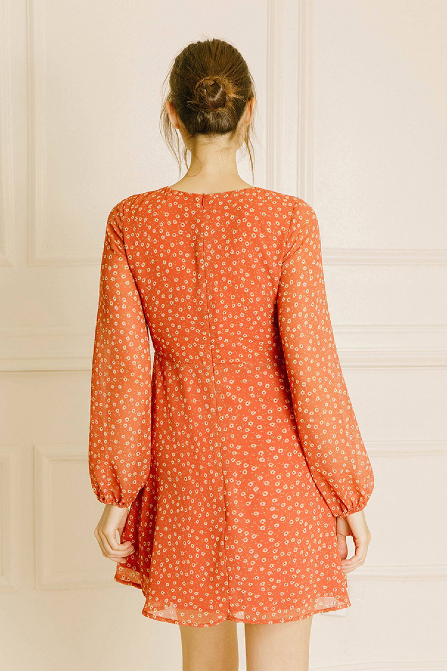 BD2613B-ORANGE FLORAL