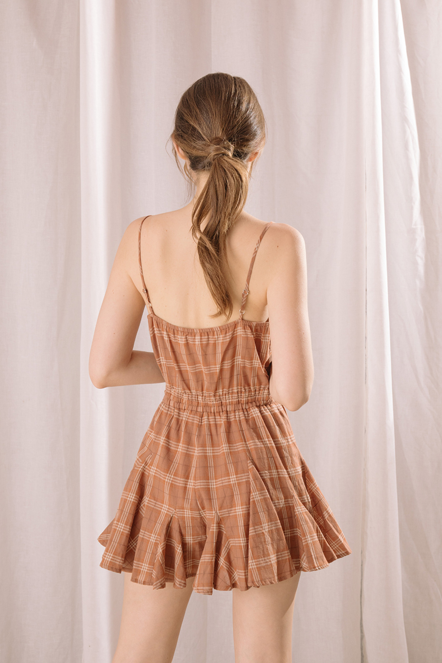 BR1305C-BROWN PLAID