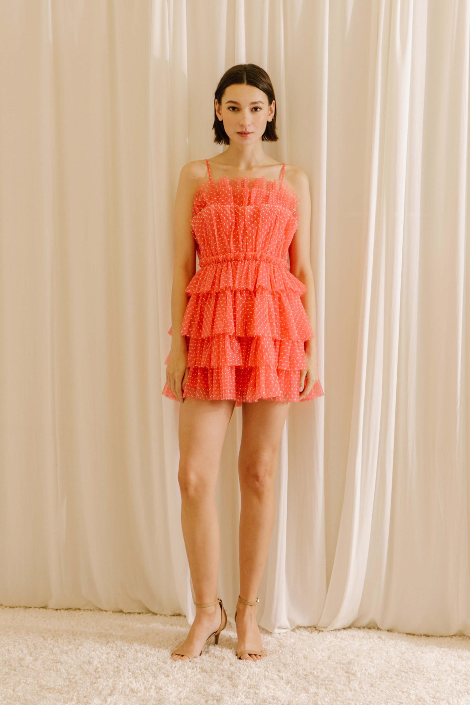 HD1406-8-CORAL WHITE DOT