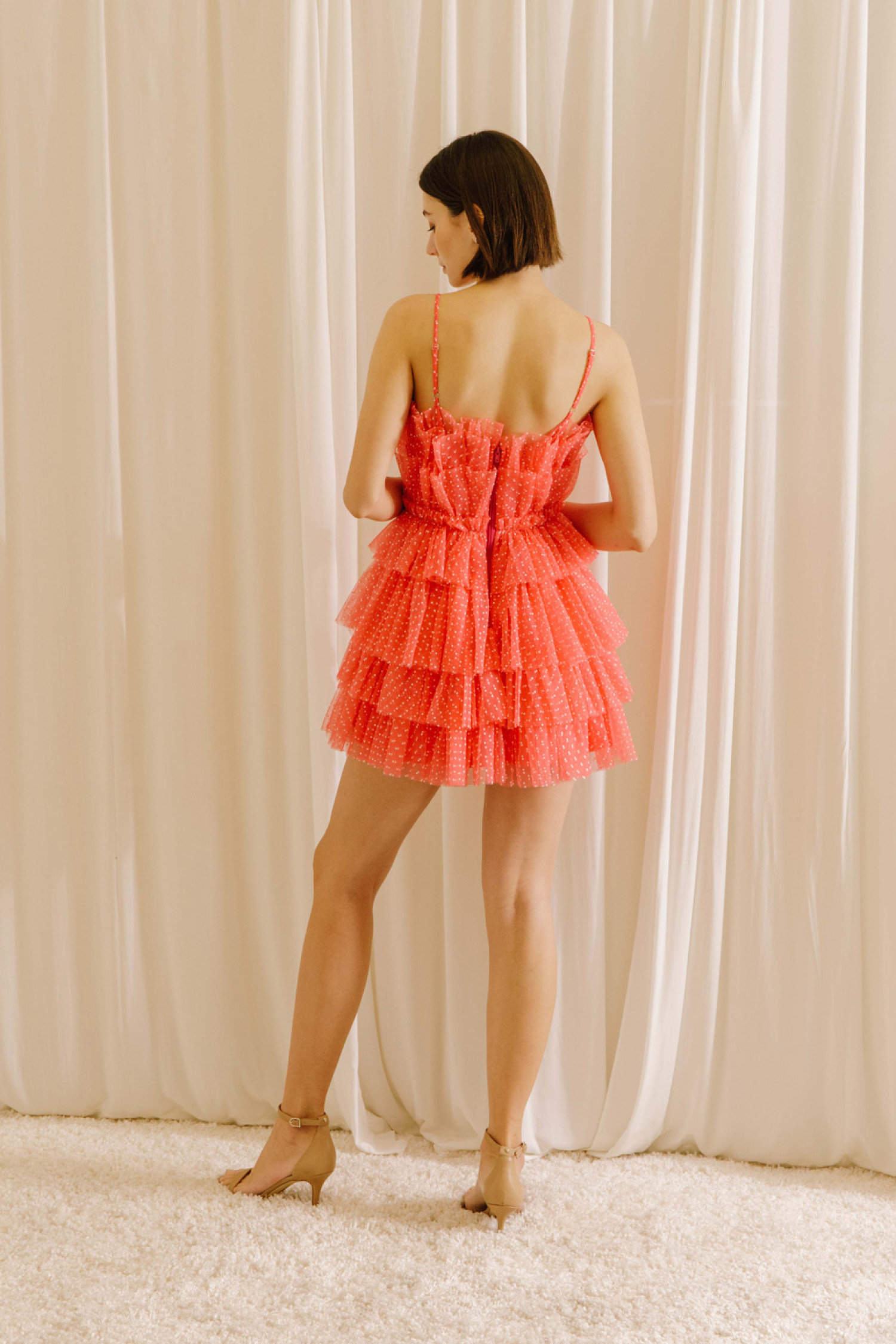 HD1406-8-CORAL WHITE DOT
