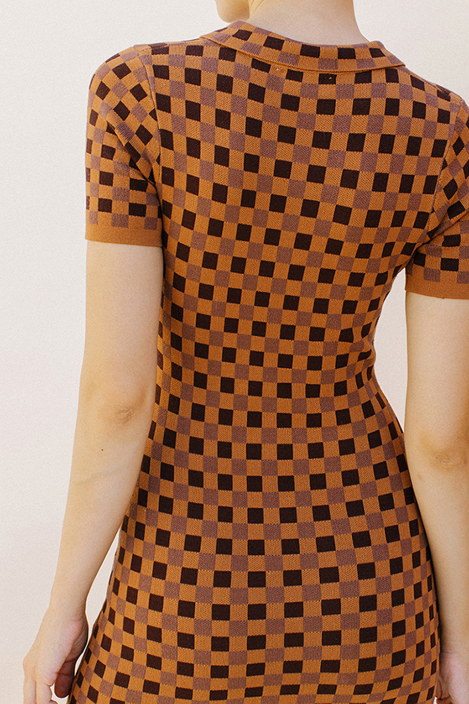 HD1466-BROWN CHECK