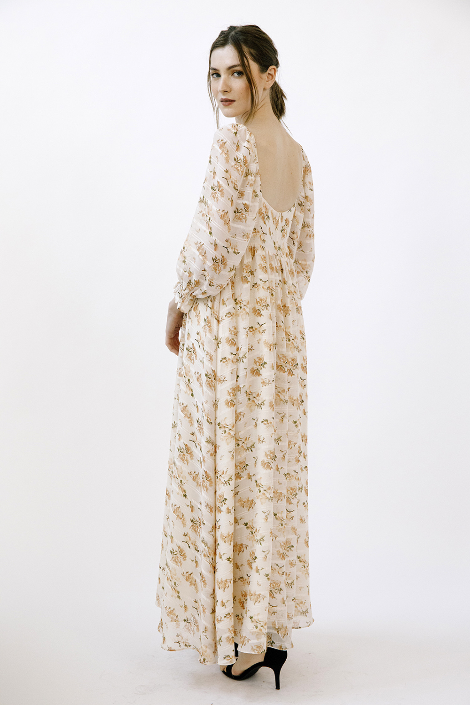 JD2838-29-CREAM BROWN FLORAL