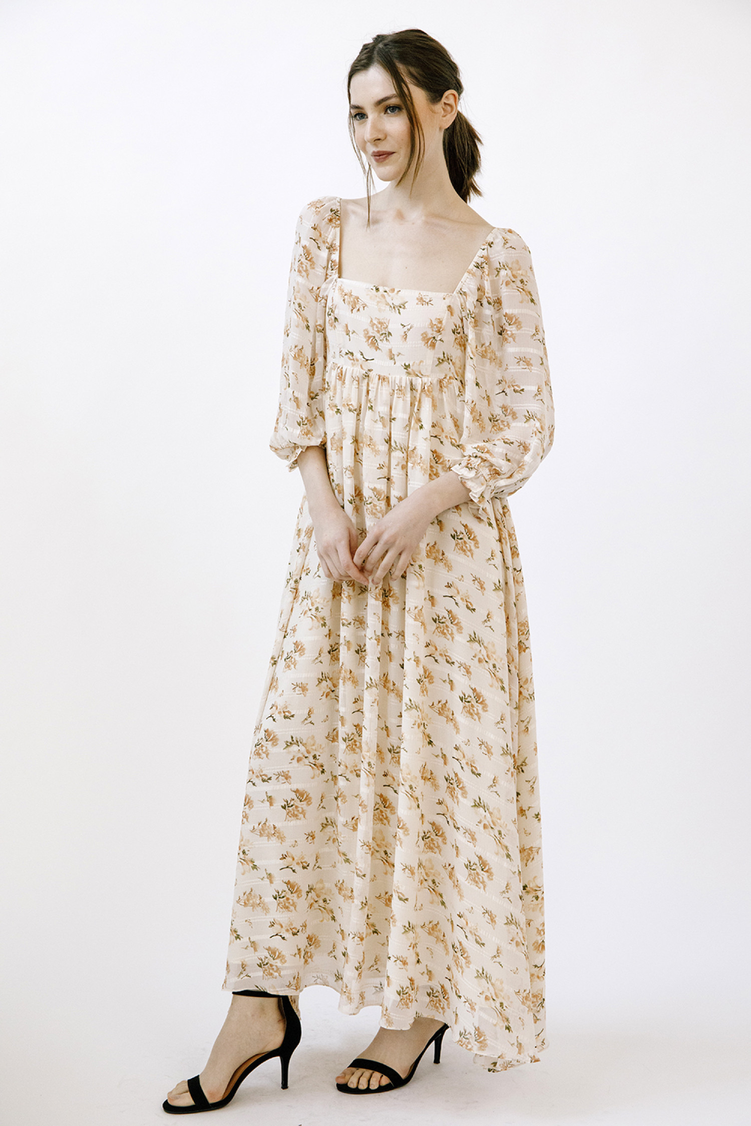 JD2838-29-CREAM BROWN FLORAL