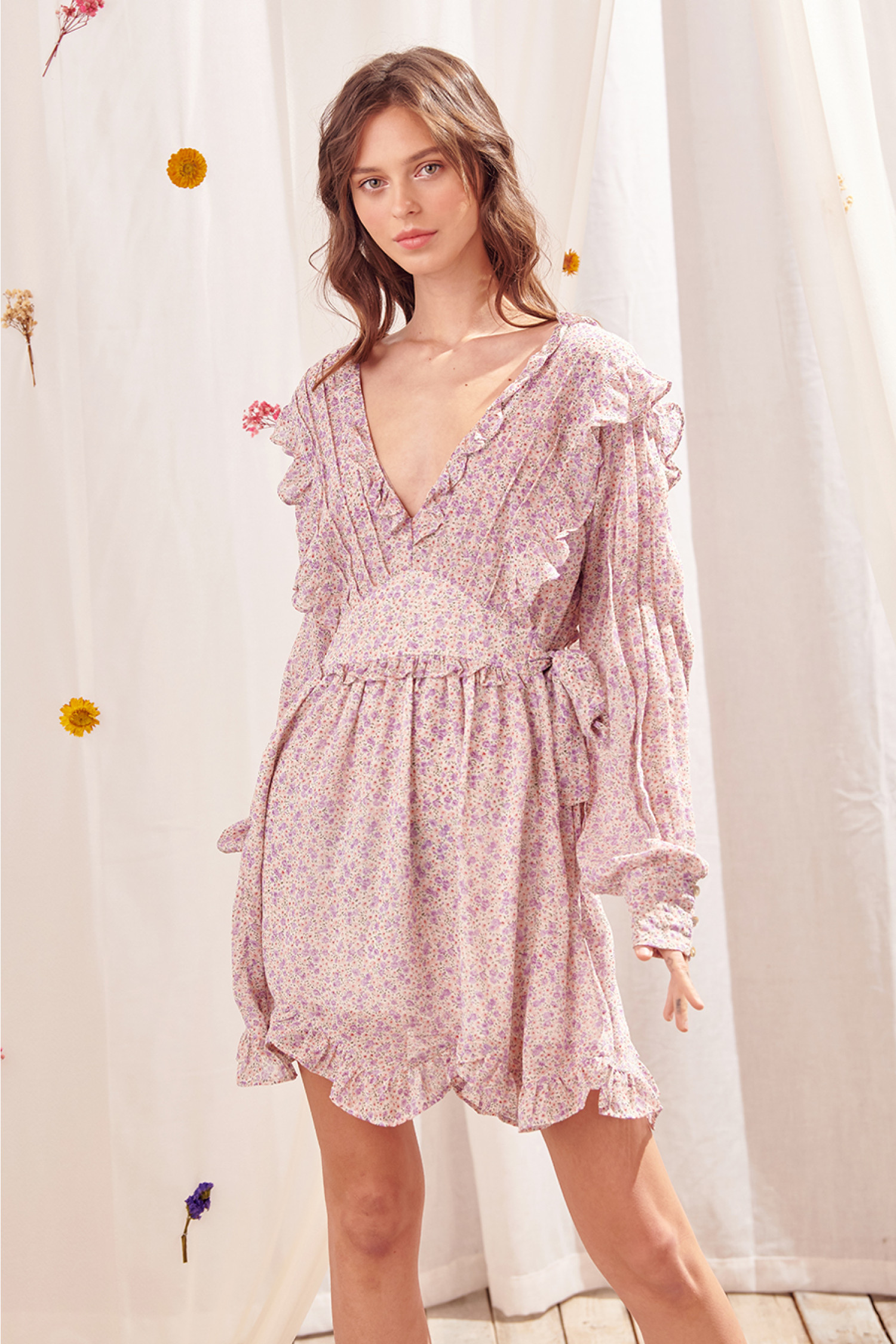 JD3071-LAVENDER FLORAL