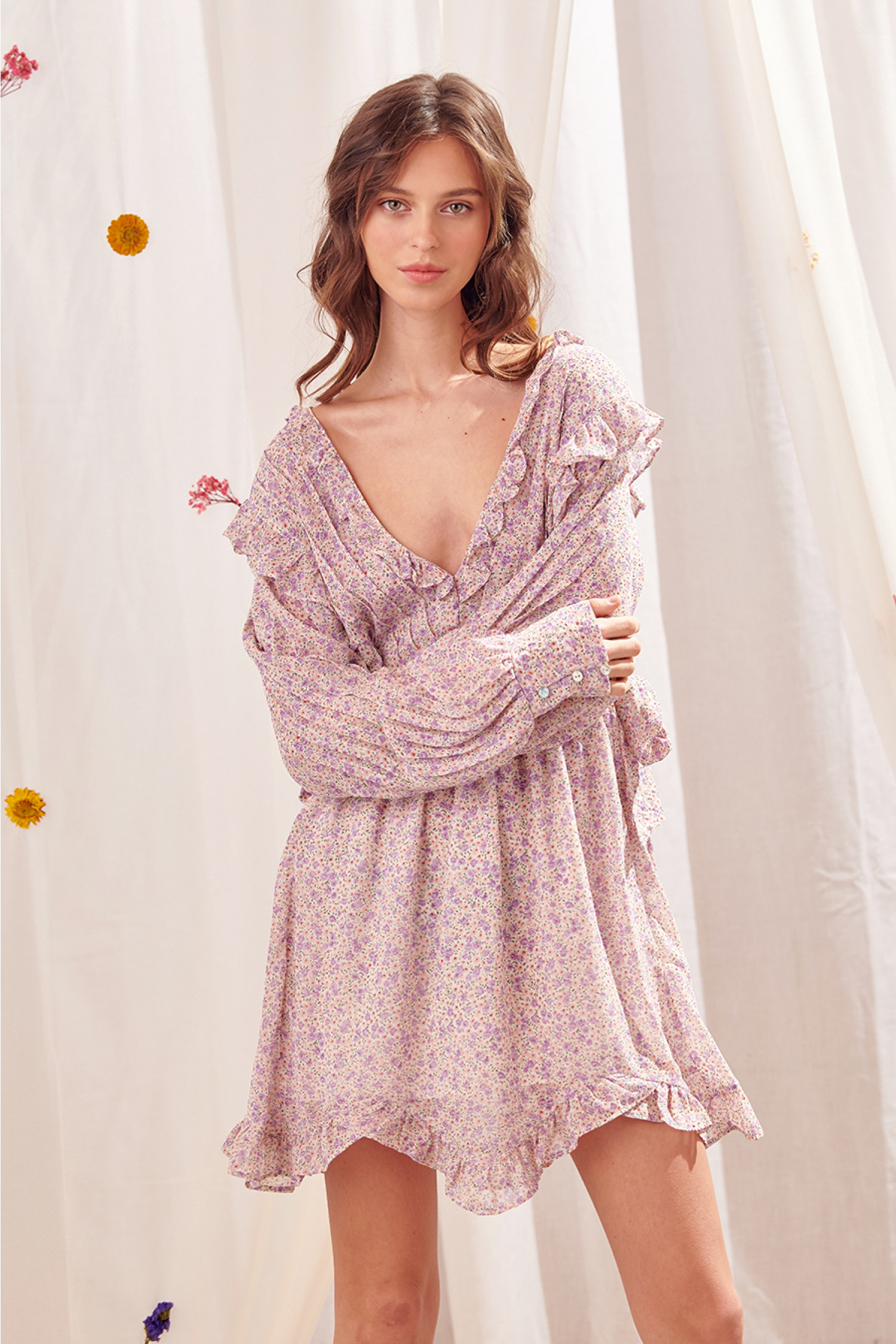 JD3071-LAVENDER FLORAL