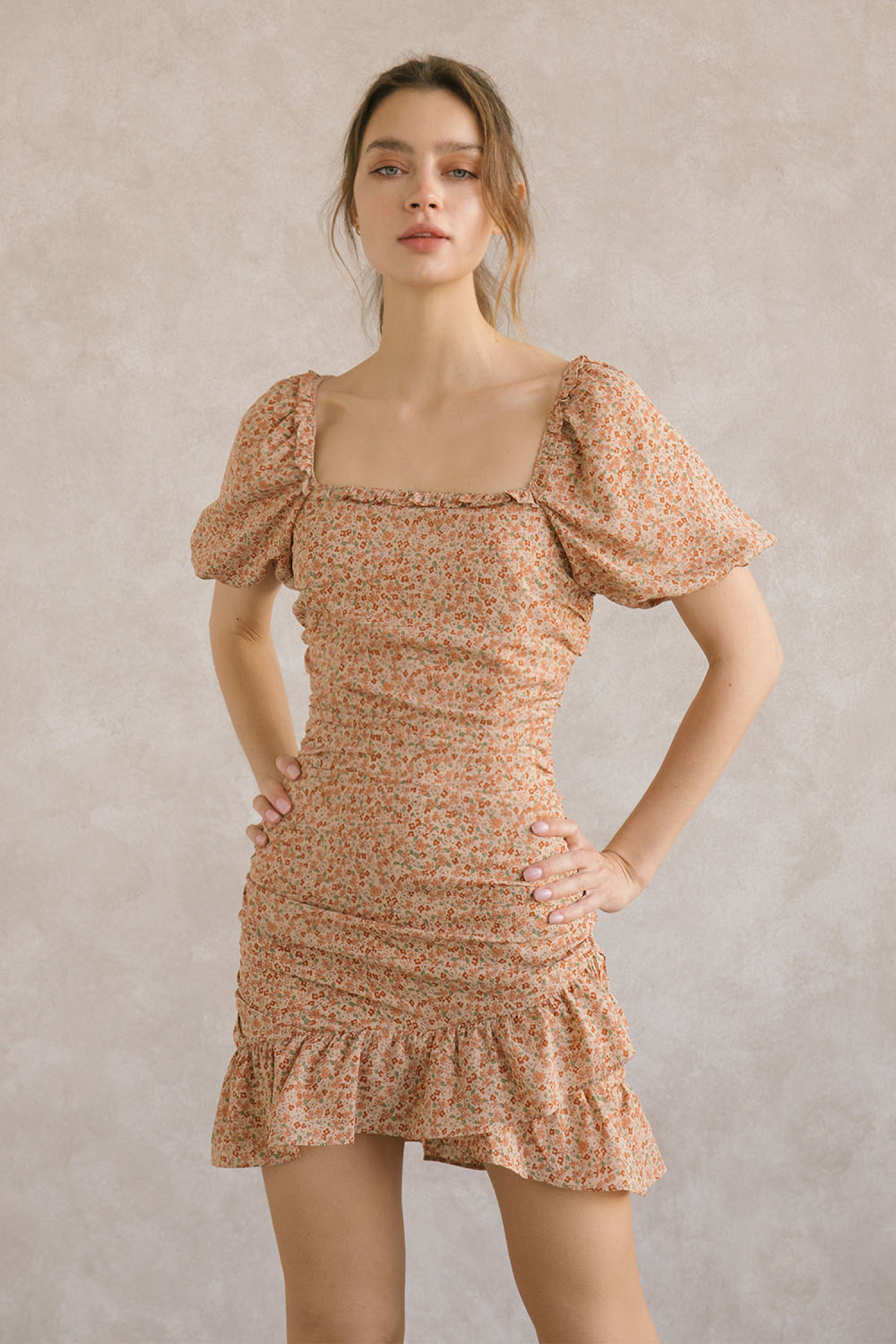 JD3437-PEACH FLORAL