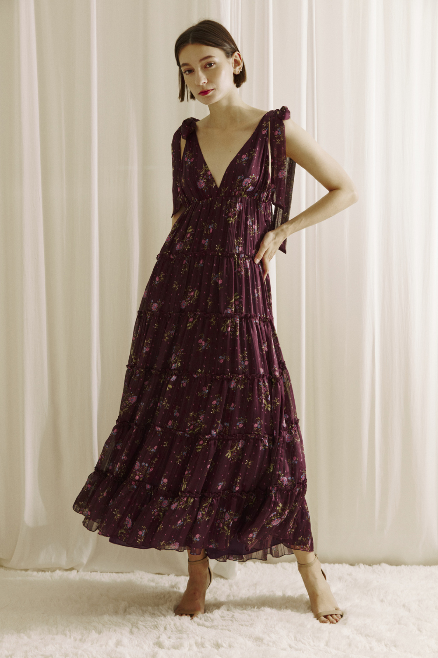 JD5224-PLUM MULTI FLORAL