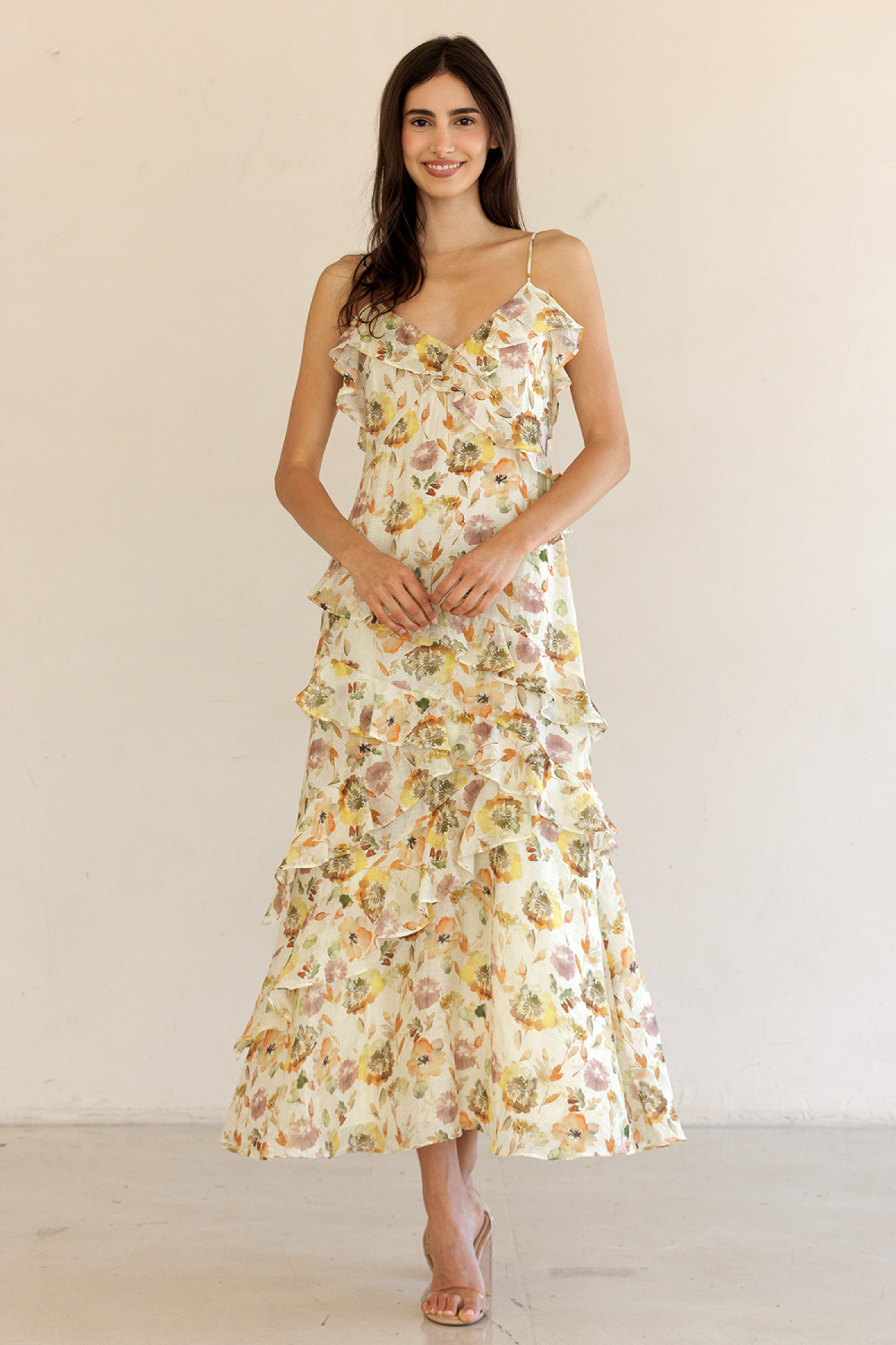 JD5740-10-CREAM/ MULTI FLORAL