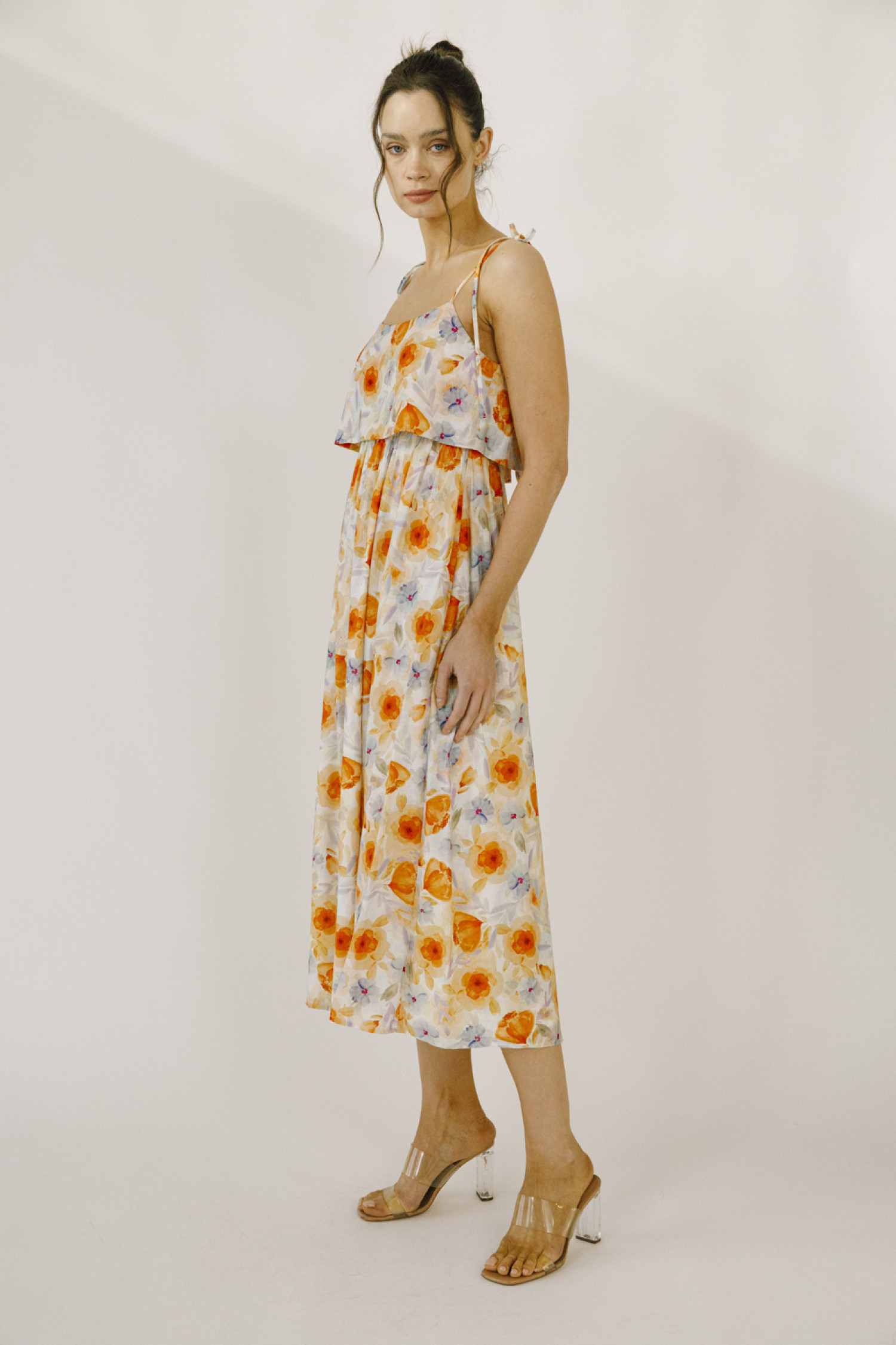 JD6144-ORANGE MULTI FLORAL