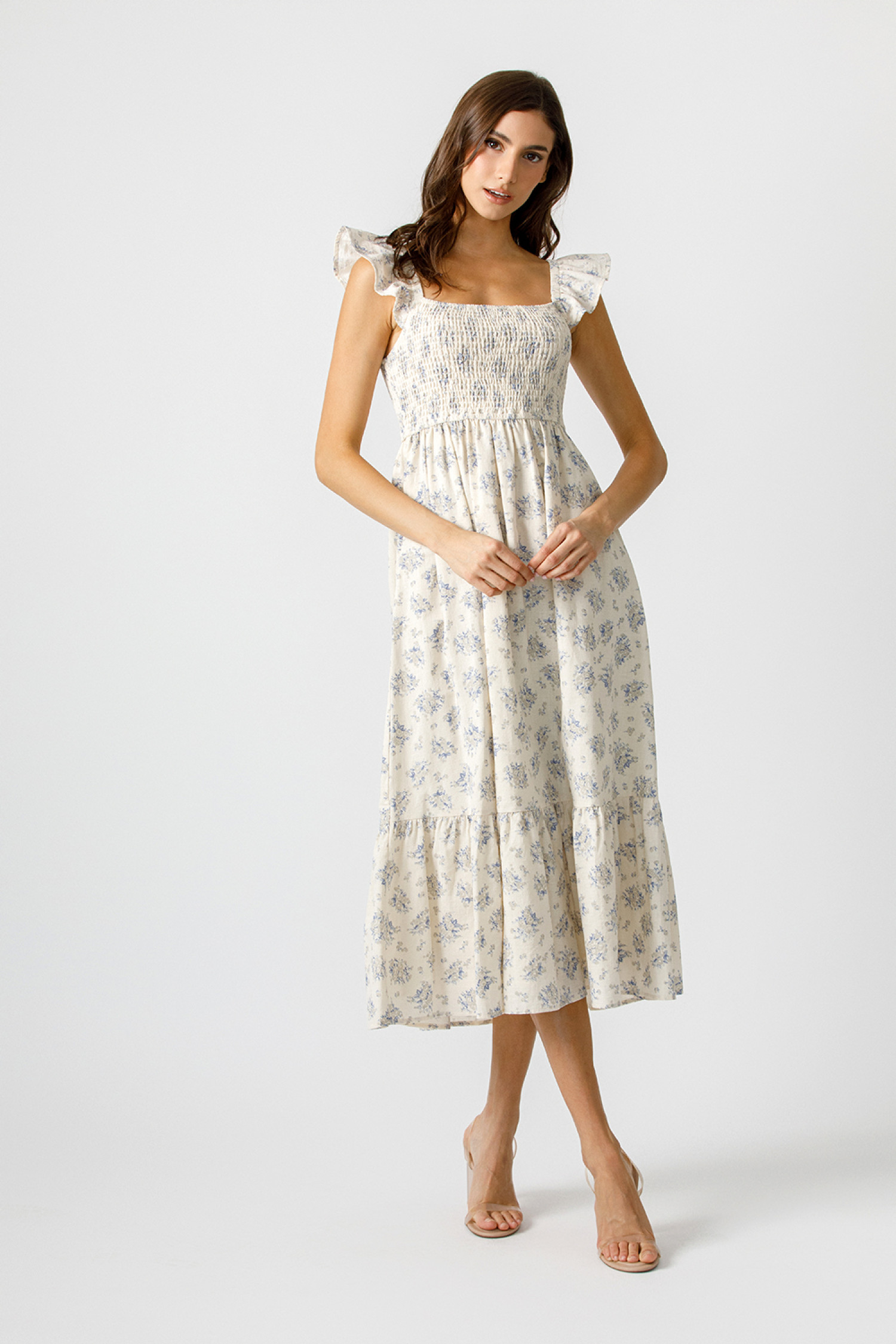 JD6972-CREAM BLUE FLORAL