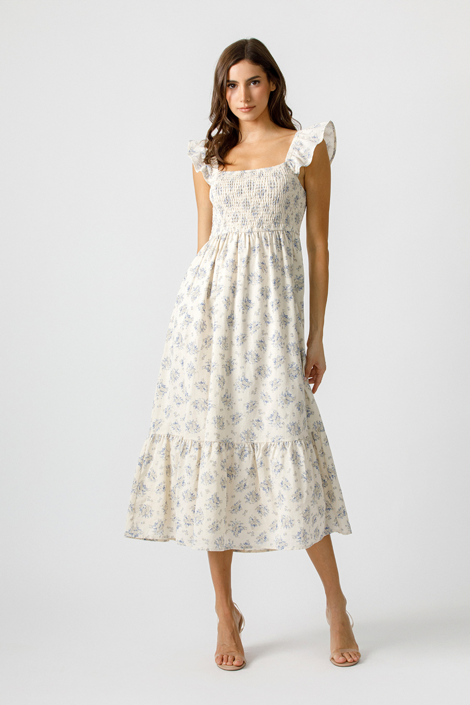 JD6972-CREAM BLUE FLORAL