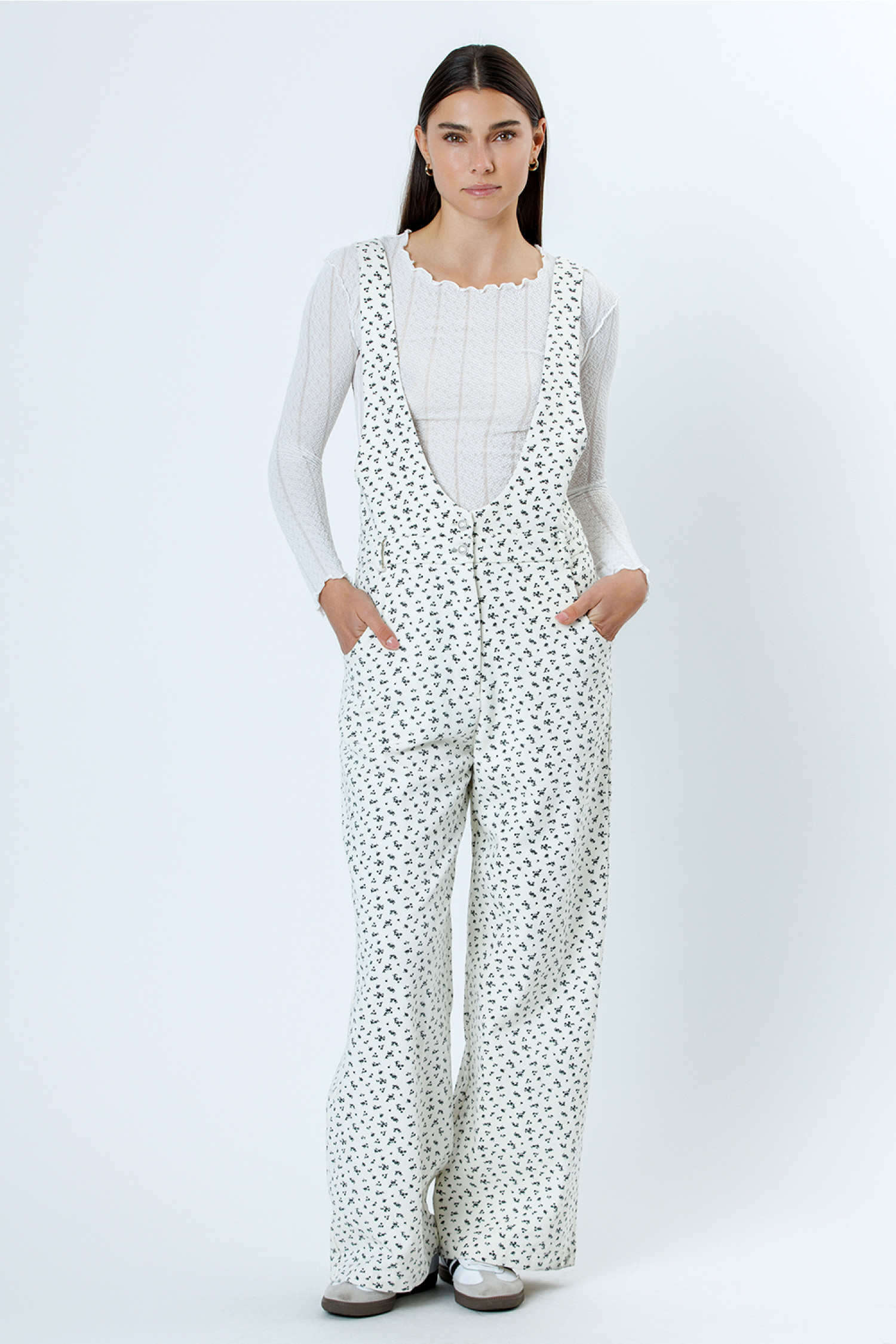 JJ4906-5-CREAM BLACK FLORAL