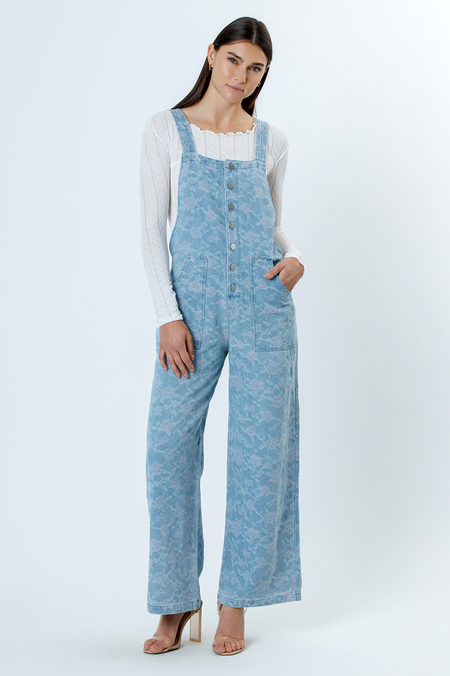 JJ5302-5-DENIM PINK FLORAL