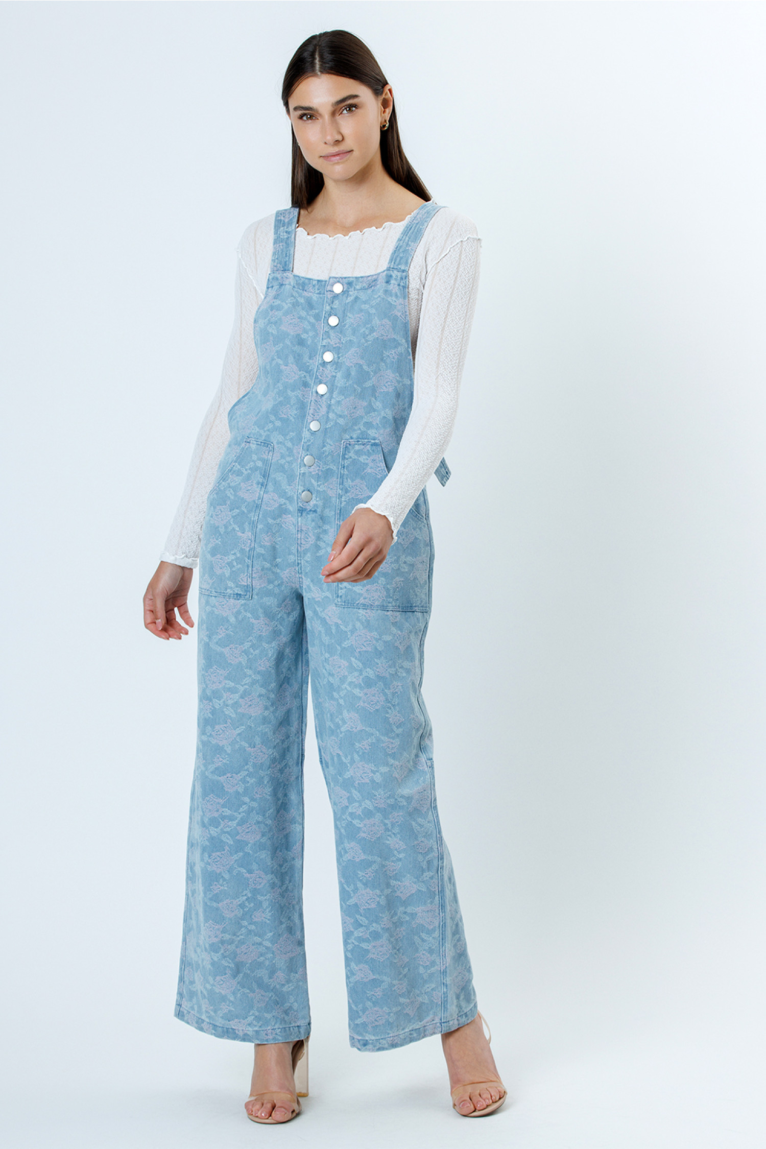 JJ5302-5-DENIM PINK FLORAL
