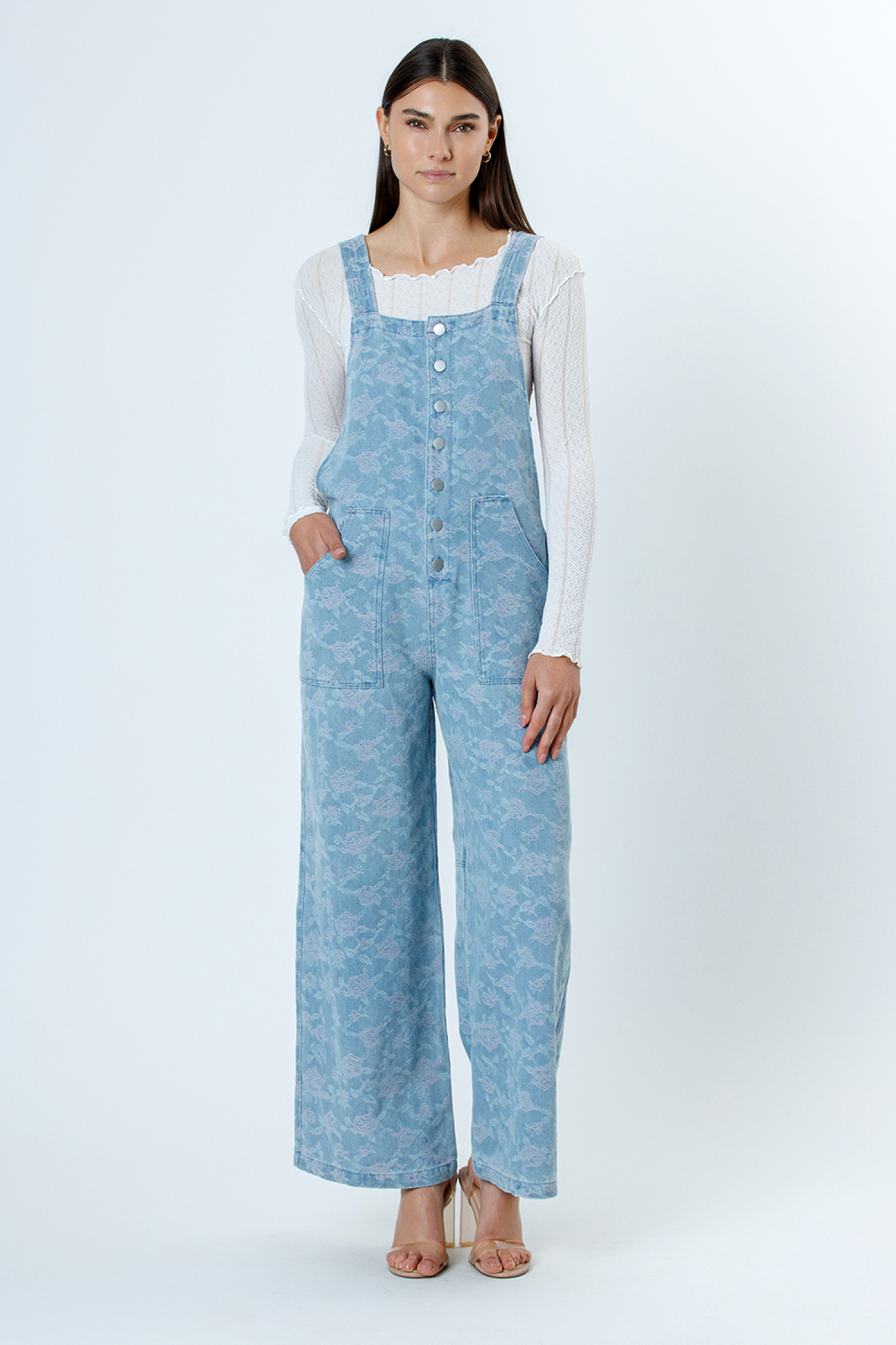 JJ5302-5-DENIM PINK FLORAL