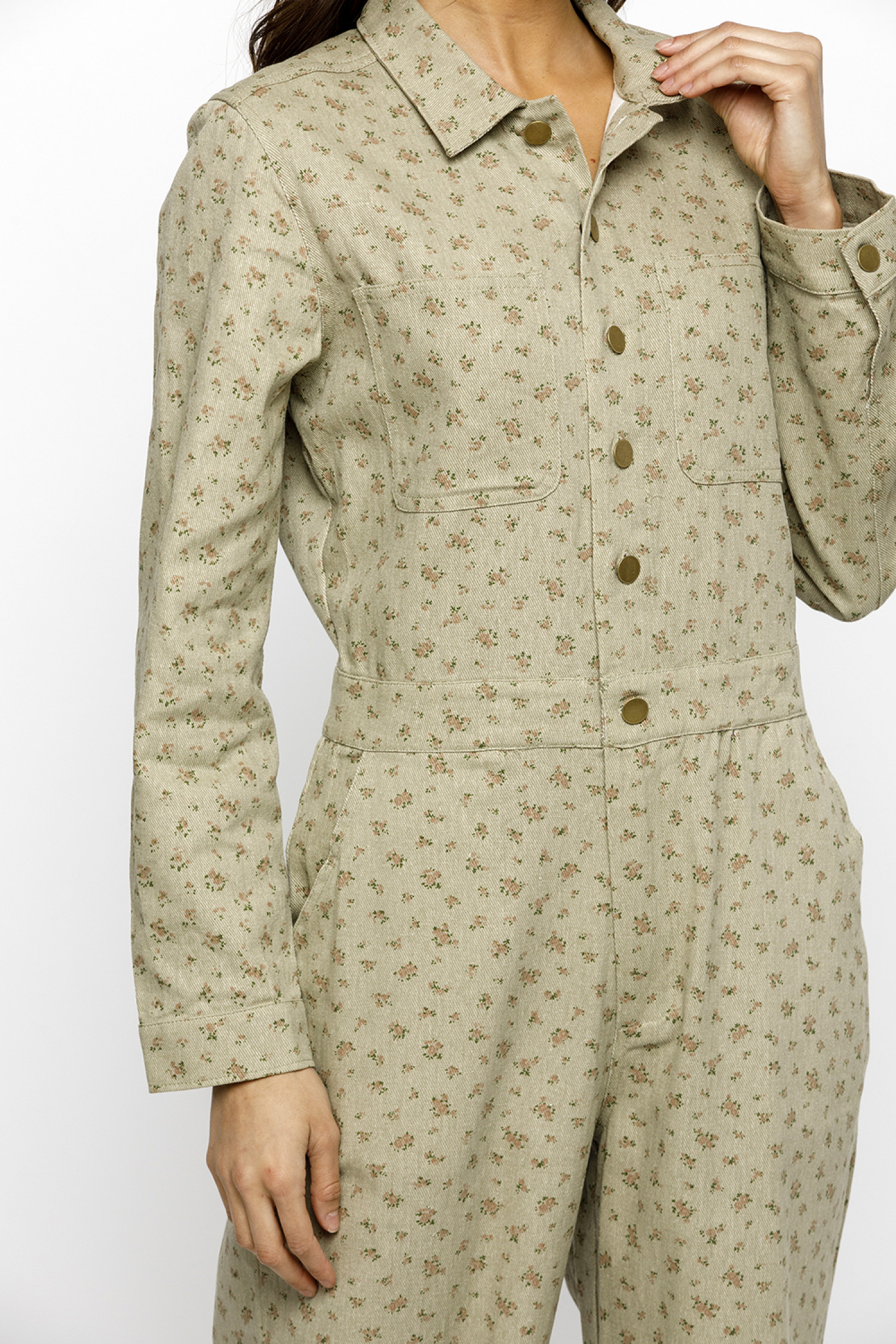 JJ6916-OLIVE/PINK FL