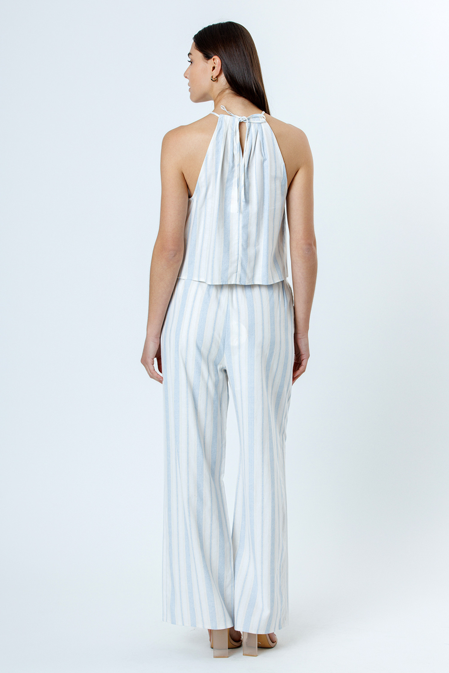 JP6604-IVORY BLUE STRIPE