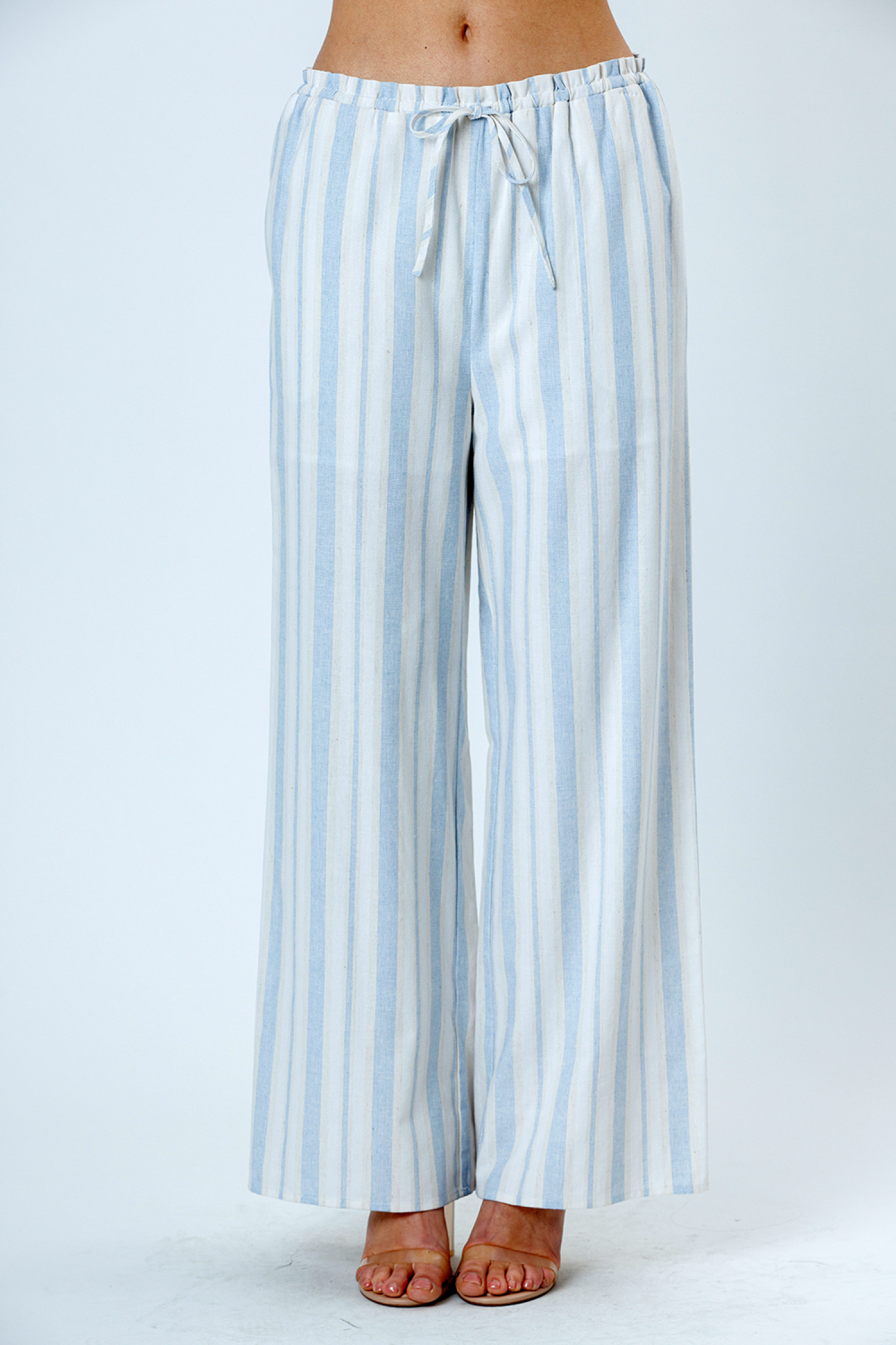 JP6604-IVORY BLUE STRIPE