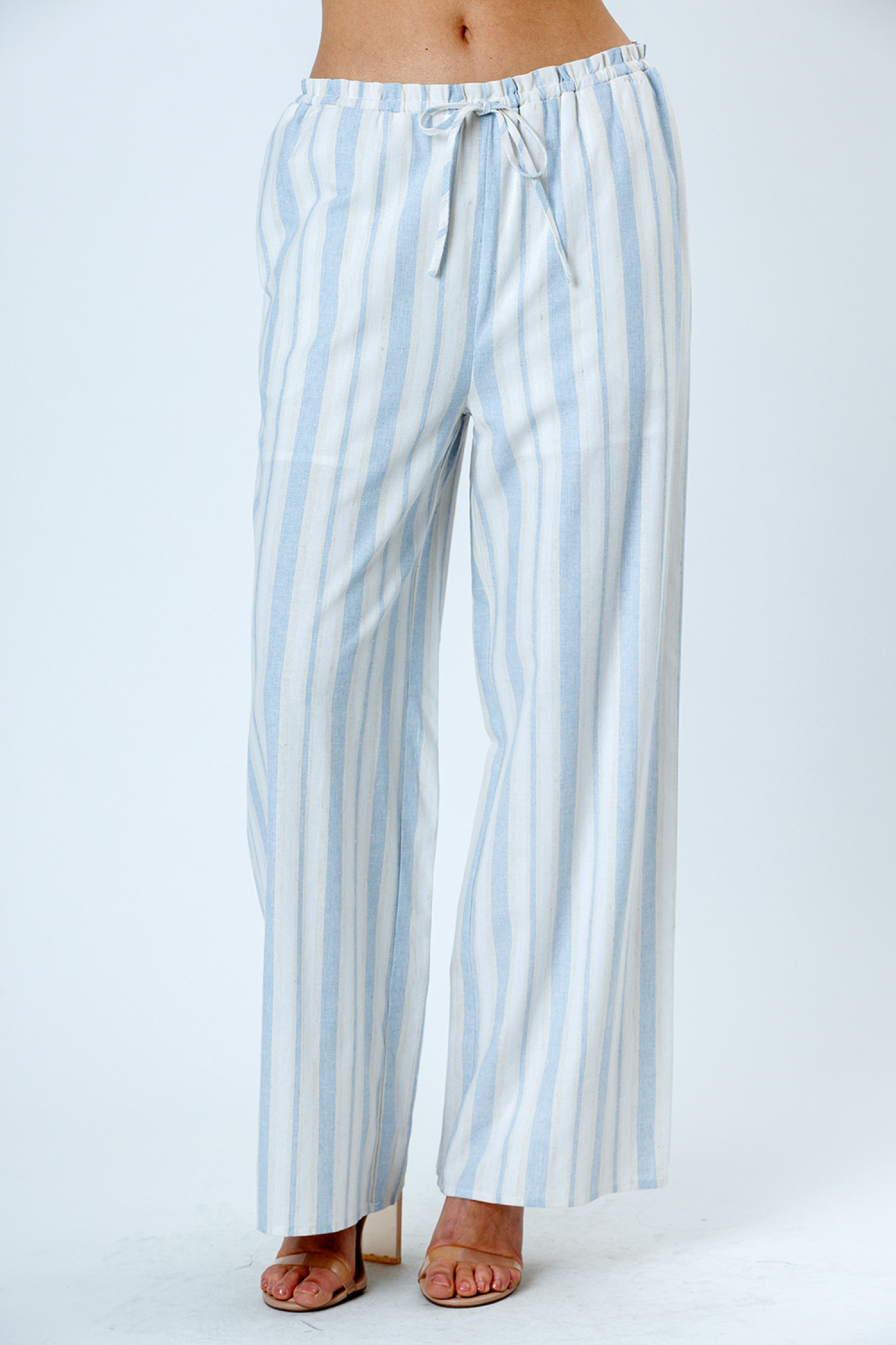 JP6604-IVORY BLUE STRIPE