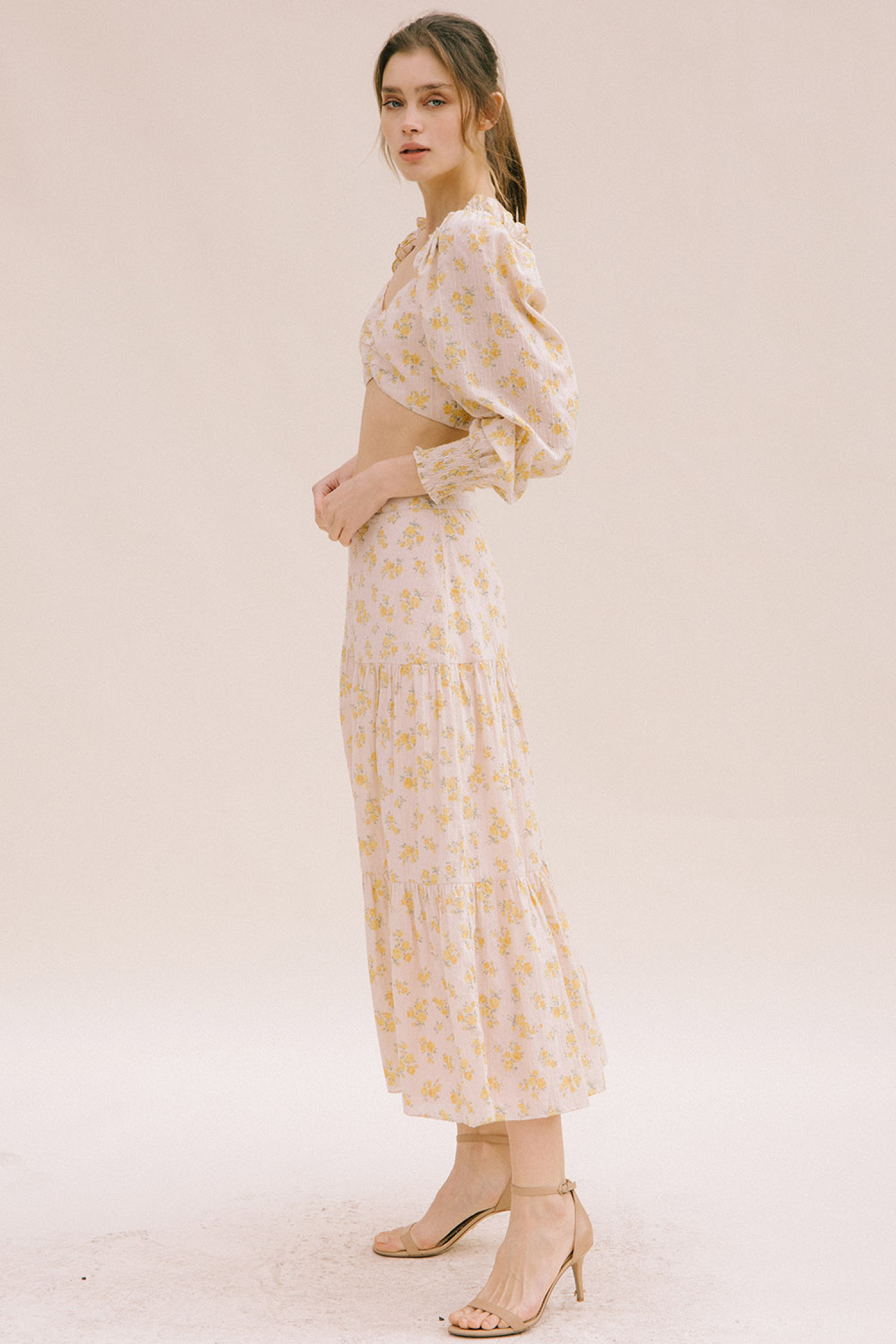 JS3544-BEIGE YELLOW FLORAL
