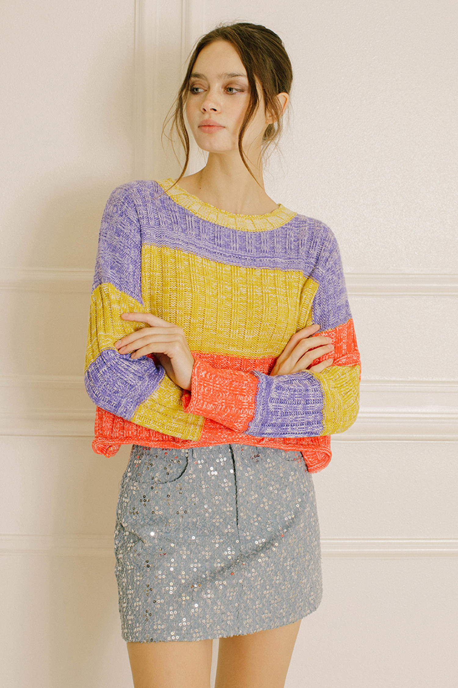 ST2973-MUSTARD MULTI