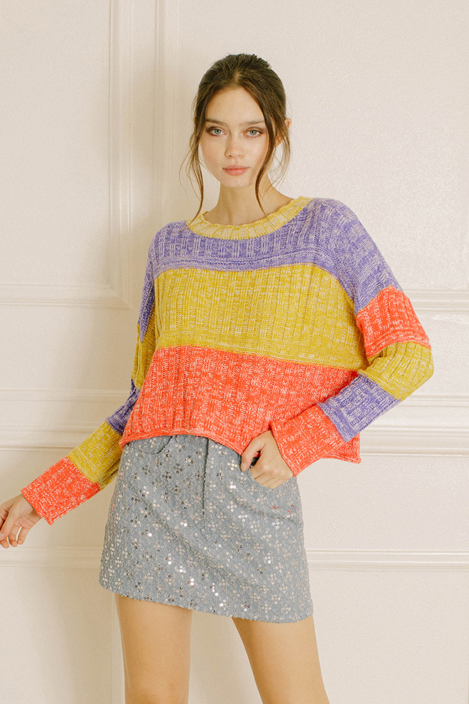 ST2973-MUSTARD MULTI
