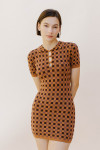 HD1466-BROWN CHECK