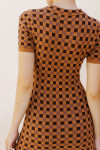 HD1466-BROWN CHECK