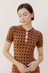HD1466-BROWN CHECK