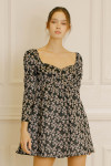 HD1801-BLACK/ MULTI FLORAL
