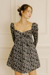 HD1801-BLACK/ MULTI FLORAL