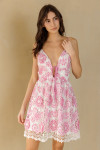 HD1878B-4-PINK WHITE FLORAL
