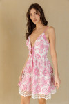 HD1878B-4-PINK WHITE FLORAL
