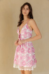 HD1878B-4-PINK WHITE FLORAL