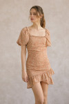 JD3437-PEACH FLORAL