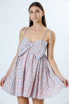 JD5382-8-PINK MULTI PLAID