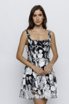 JD5456-1-BLACK/WHITE FLORAL