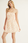 JD6360-WHITE/ORANGE FLORAL