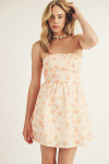 JD6360-WHITE/ORANGE FLORAL