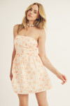 JD6360-WHITE/ORANGE FLORAL