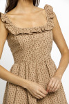 JD6564-1-BEIGE RED FLORAL