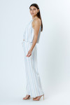 JP6604-IVORY BLUE STRIPE