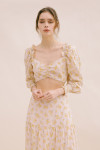JT3544-BEIGE YELLOW FLORAL