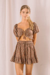 ST2944-BROWN MULTI FLORAL